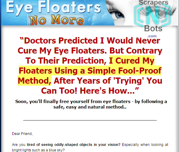 Eye Floaters No More Daniel Brown Website.