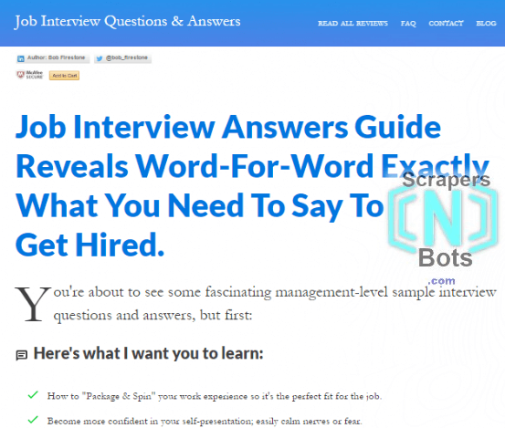 Job Interview Questions Answers Bob Firestone Website.