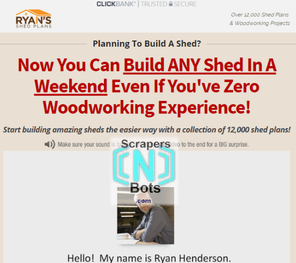 My Shed Plans Ryan Henderson Website.