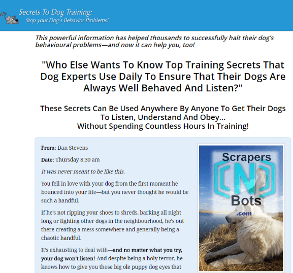 Secrets To Dog Training Dan Stevens Website.