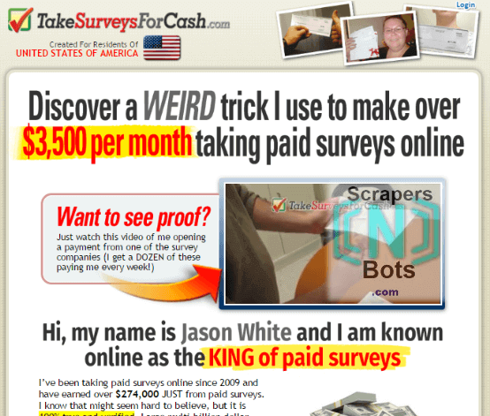 Surveys For Cash Jason White Website.