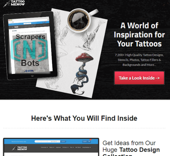 Tattoomenow Membership Website.