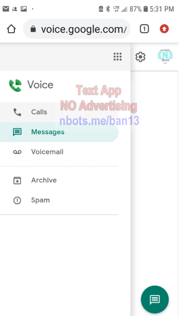 Image of Free Mobile Text App No Advertising Google Voice. Image of Free Mobile Text App No Advertising Google Voice.