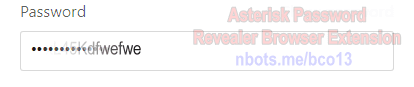 Image of Asterisk Password Revealer Bookmarklet.