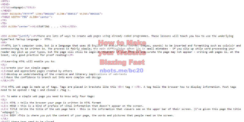 Image of Increase Speed Of Website Worlds Fastest Website Minimal Code.