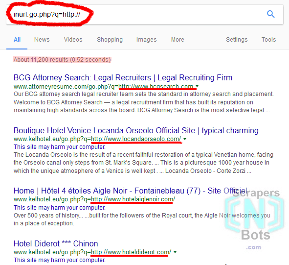 Specialized Search To Find Backlink Opportunities Using inurl:go.php?q=http://