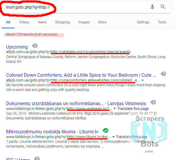 Specialized Search To Find Backlink Opportunities Using inurl:goto.php?q=http://