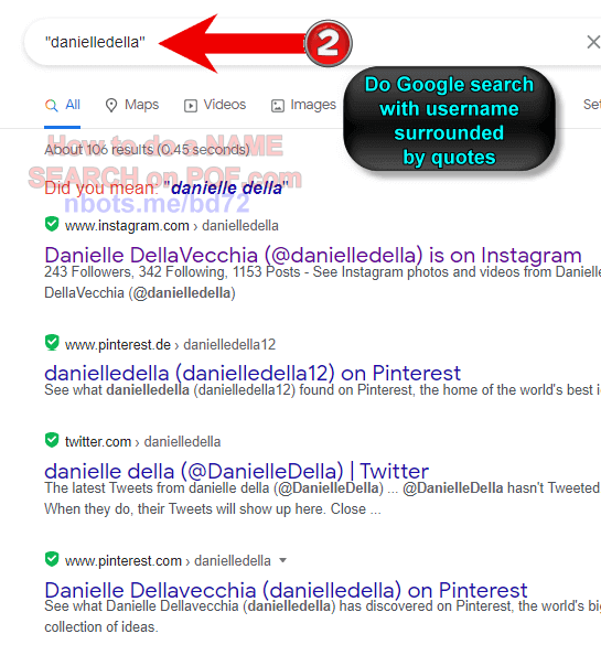Image of How To Do Name Search POF ➁ Google Search POF Username In Quotes.