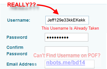 Pof basic username search