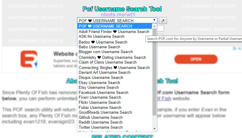 Pof Search Advanced