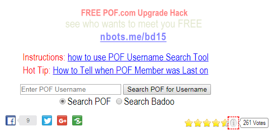 Com www username pof POF Username