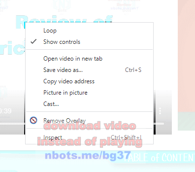 Image of Download Instead Of Playing Video Copy Video Url To Clipboard.