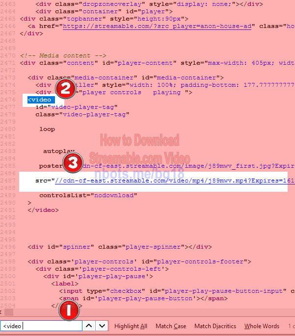 Image of How To Download Video From Streamable Firefox Search Video Tag Click Video Src Link.
