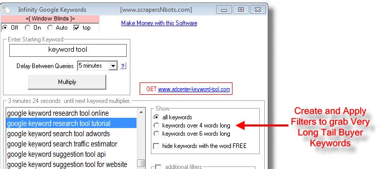 Image of All Keywords Over 4 Words All Keywords Over 6 Words.