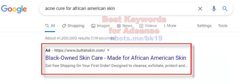 Image showing Google Adwords Trick to Find Long Tail Keyword Search Volume.