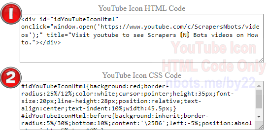- Youtube Icon Code in HTML 2021 | Scrapers〘N〙Bots Blog