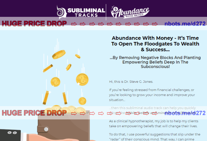 Image of Abundance With Money Dr. Steve G. Jones Website.