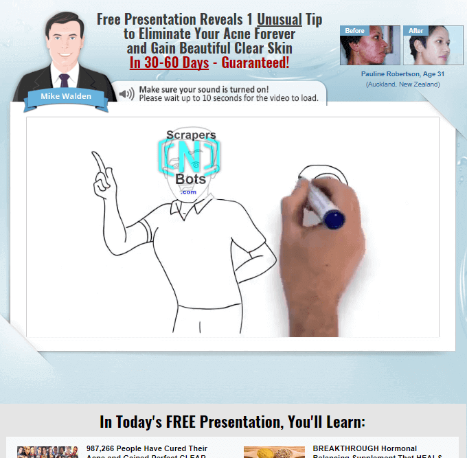 Acne No More Mike Walden Website.