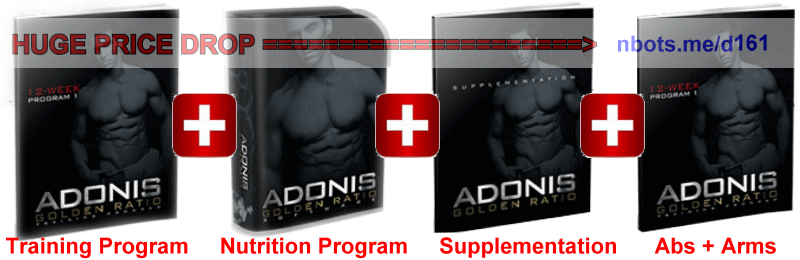 Image of Adonis Golden Ratio E-books Training, Nutrition, Supplements, Abs & Arms.