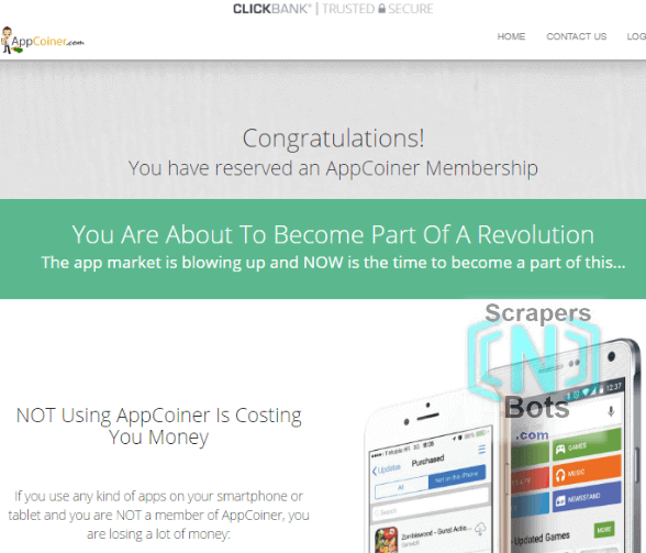 AppCoiner Paid To Test Apps Website.