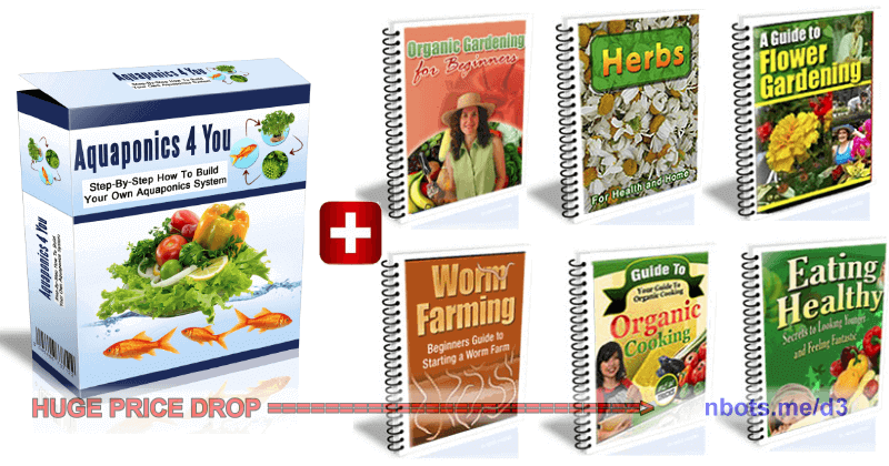 Image of Aquaponics 4 You E-book Box Plus 6 Bonus E-books Included in Download.