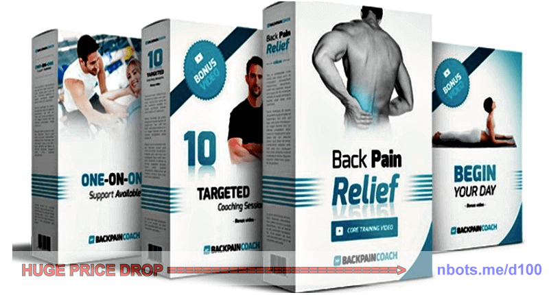 Image of Back Pain Relief4Life Plus Bonus Items: ①9 Video Coaching Sesions ②The Cubicle Cure for Back Pain.