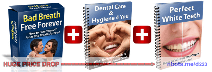 Image of Bad Breath Free Forever E-book Plus Bonus E-books.