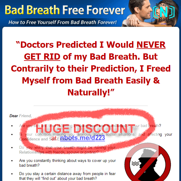 Bad Breath Free Forever James Williams Website.