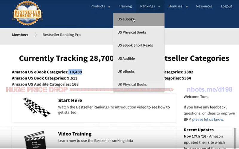 Best Seller Ranking Pro Members Area with Tutorials.