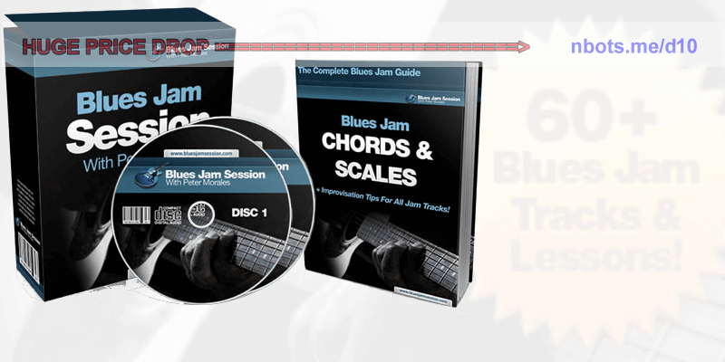 Image of Blues Jam Session CD Audio Videos & E-book Plus Blues Jam Scales.