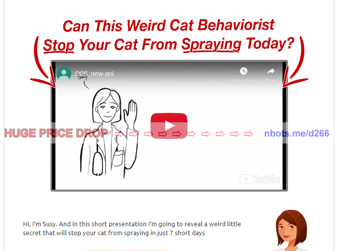 Image of Cat Spray Stop Susane Westinghouse Website.