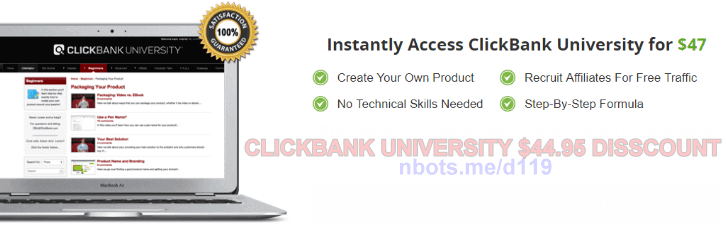 Chart Showing Benefits of Joining Clickbank University to Make Money Selling Other Peoples Products.