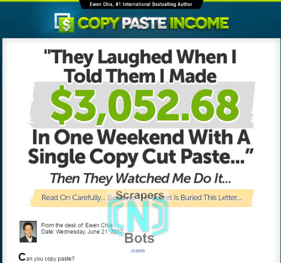 Copy And Paste System Ewen Chia Website.