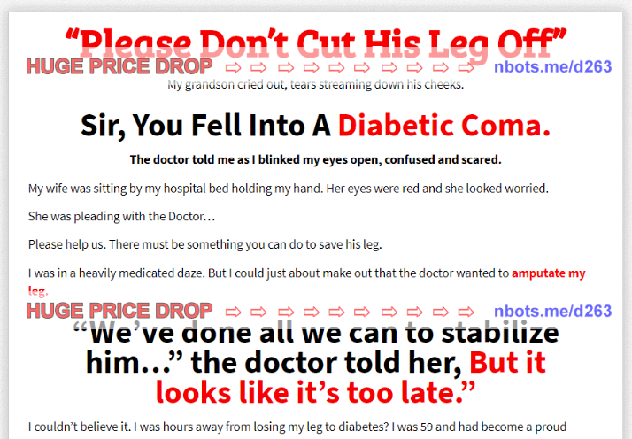 Image of Diabetes Freedom George Reilly Website.