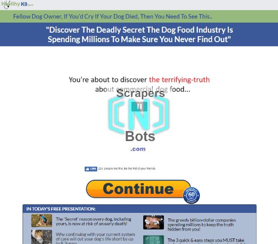 Dog Food Secrets Andrew Lewis Website.