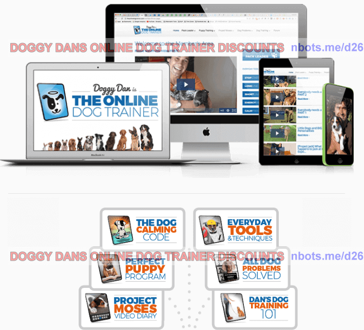 Members Area Products when you Join Doggy Dans Online Dog Trainer.