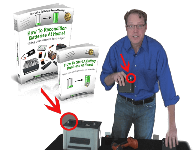Image of EZ Battery Reconditioning Ebooks Plus Frank Thompson Demonstration Battery Reconditioning.