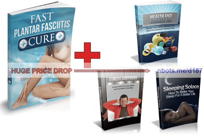 Image of Fast Plantar Fasciitis Cure E-book Plus Other Bonus Items Included.