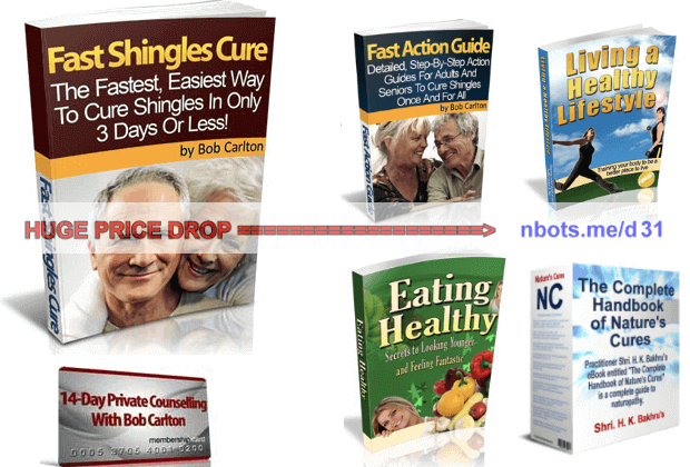 Image of Fast Shingles Cure Ebook Plus Other Bonus Ebooks Include with Download.