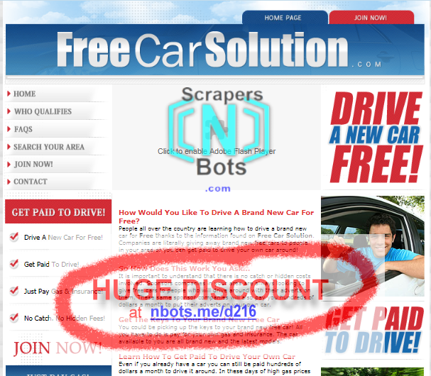 Free Car Solution Get Paid To Drive Freecarsolution.