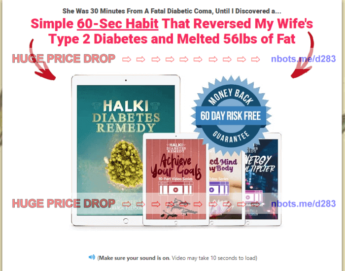 Image of Halki Diabetes Remedy Eric Whitfield Website.