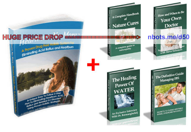 Image of Heartburn No More E-book Plus Bonus E-books.