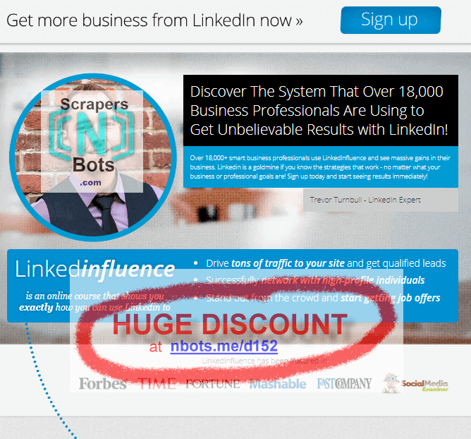 Linked Influence Trevor Turnbull Website.