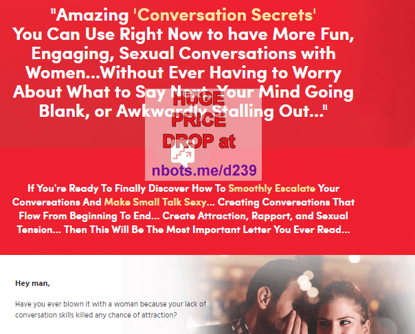 Image of Make Small Talk Sexy (conversation escalation) Bobby Rio Website.
