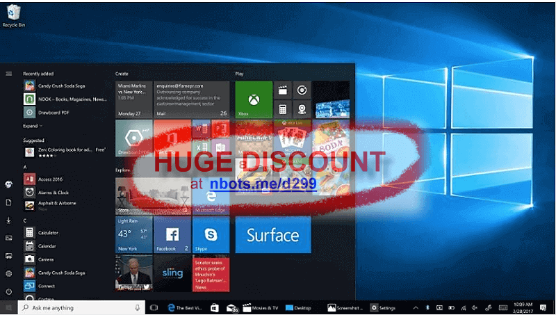 Image of Microsoft Windows 10 Screenshot.