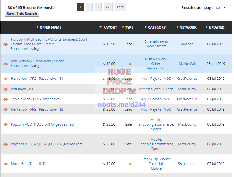 Image of Affiliate Earning Potential for your Own Movie Review Blog.