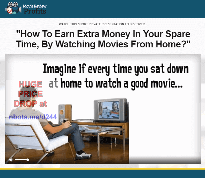 Image of Movie Review Profits moviereviewprofits.com Website.