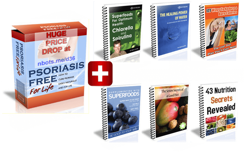 Image of Psoriasis Free For Life Ebook Plus Bonus Ebooks Included with Psoriasis Free For Life Download.