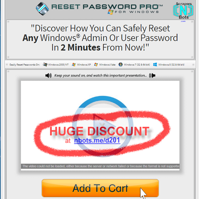 Reset Password Pro Scott Logan Website.