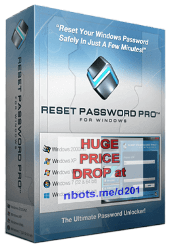 Image of Reset Password Pro Software Program Box.